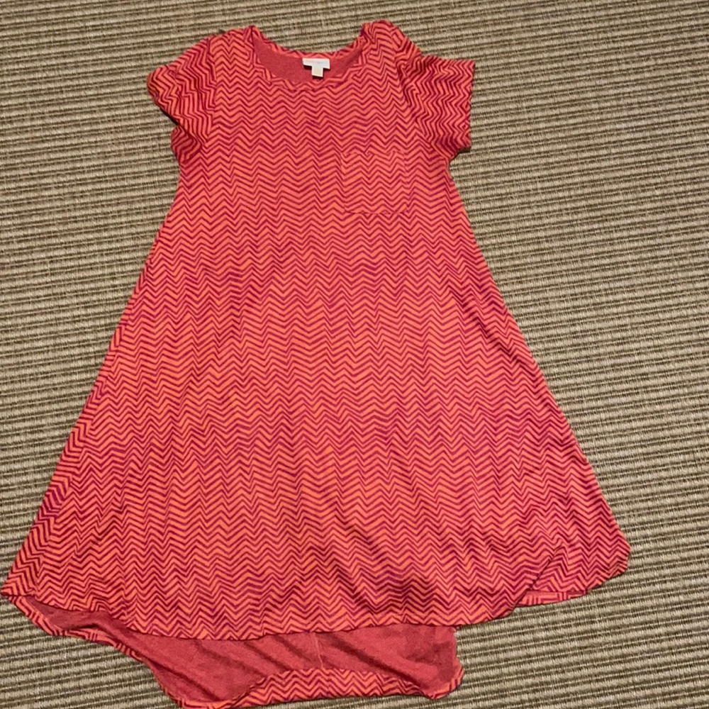 LulaRoe Chevron Carly Dress